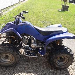 Quad bike loncin 110.
Spares or repairs
Noisy differential shaft drive 
Everything else fine 
Starts and rides. 
100 no offers.
