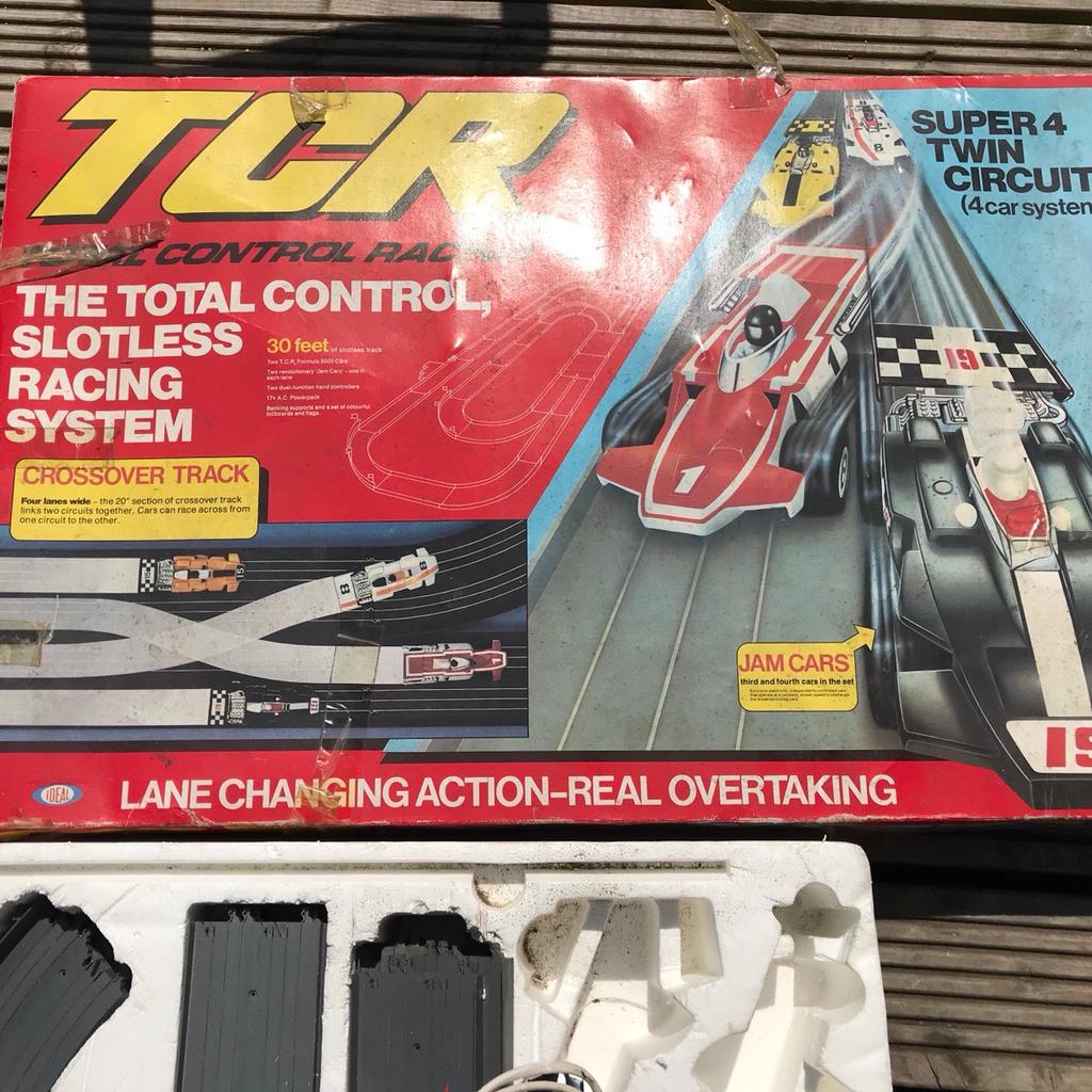 TCR (Total Control Racing) Super 4 Twin Circuit set. Seems