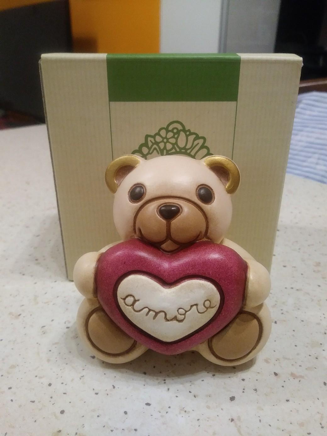 Teddy con cuore scritta amore - Thun