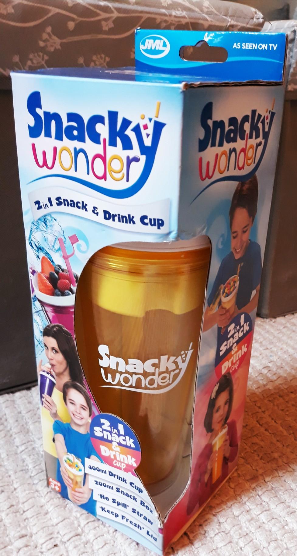 A Snacky Wonder 2 In 1 Movie Travel Snack Box And Drink Cup With