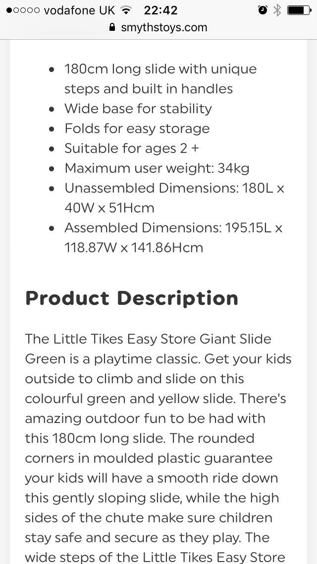 Little tikes chad valley giant slide in HX3 Calderdale for £50.00 for sale Shpock