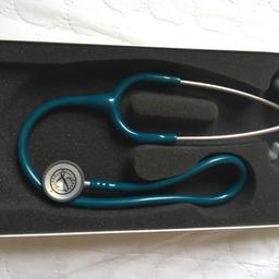Caribbean Blue Littlemann Classic ll Pediatric Stethoscope 3M hardly used got it as my son had Asthma and to hear when he was wheezy