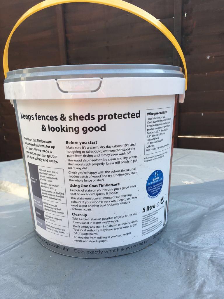 Ronseal One Coat Timbercare in CM2 Chelmsford für 3,00 £ zum Verkauf