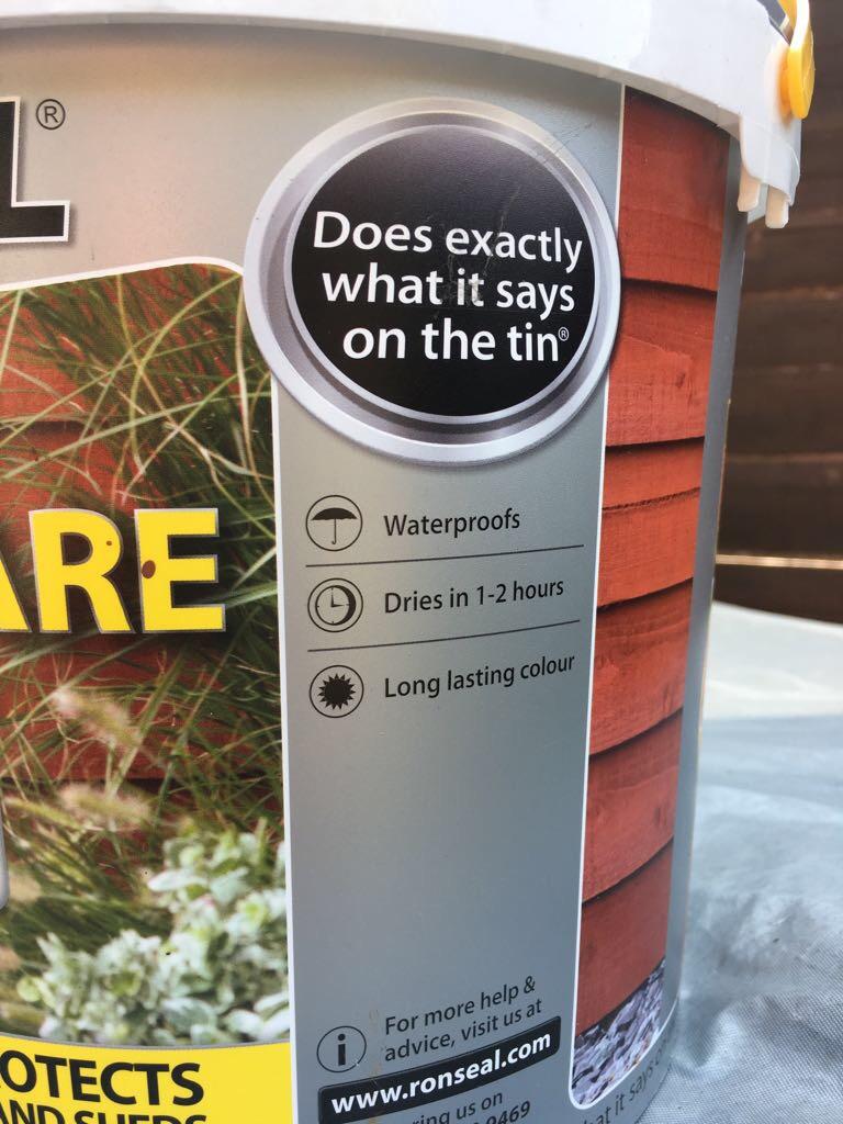 Ronseal One Coat Timbercare in CM2 Chelmsford für 3,00 £ zum Verkauf ...