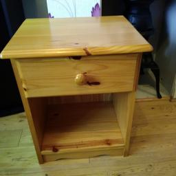 Solid pine bedside cabinet, collection Rochester