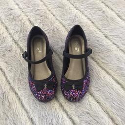 Adorable glitter shoes with small heel size 10 in brilliant condition for further information please PM me thanks