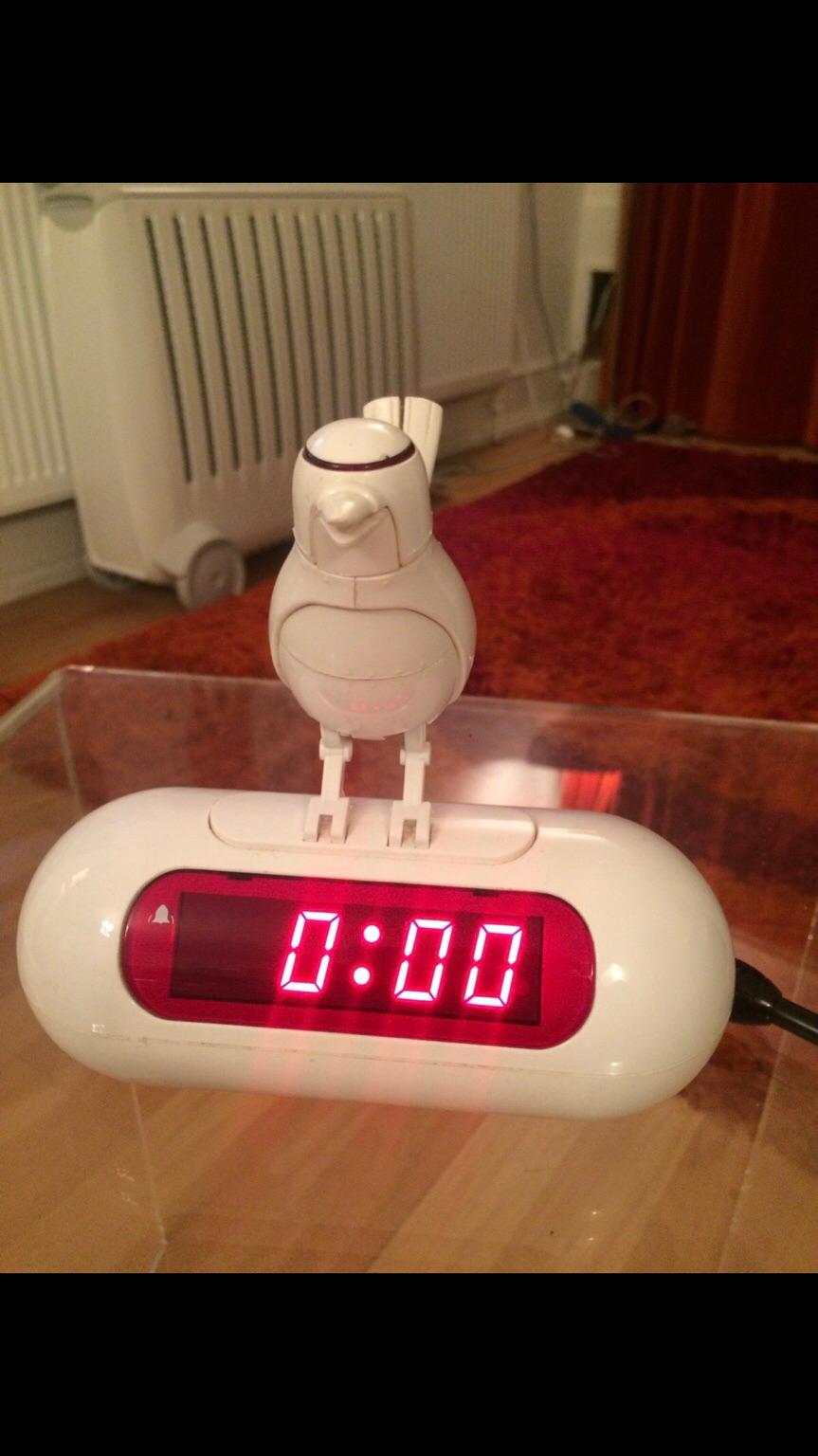 Habitat Okko LED bird alarm clock white rare in W2 Westminster for £30.