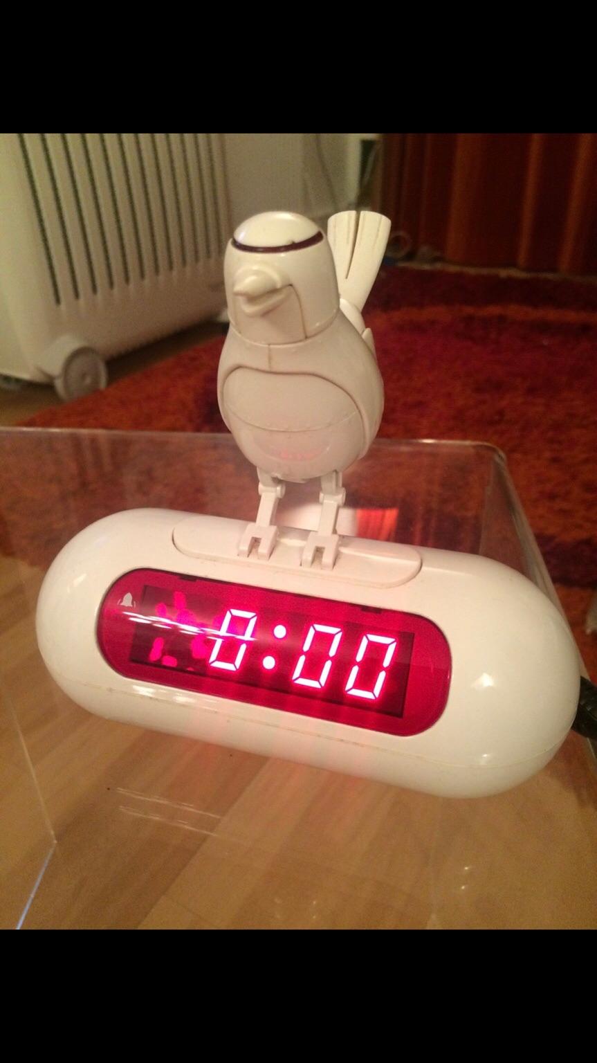 Habitat Okko LED bird alarm clock white rare in W2 Westminster for £30.