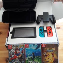 Nintendo switch,carry case and 3 game's for sale.hardly been used Xmas present from last year.over £400 worth.£300 open to sensible offers