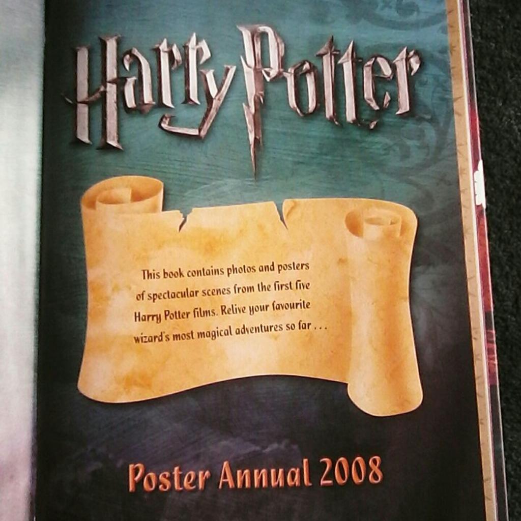 Harry potter 2008 poster annual in LE1 Leicester for £1.00 for sale