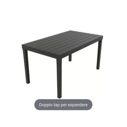 Vendo questo bellissimo tavolo da esterno in plastica (effetto legno) mai utilizzato.. come nuovo 140x80 cm
