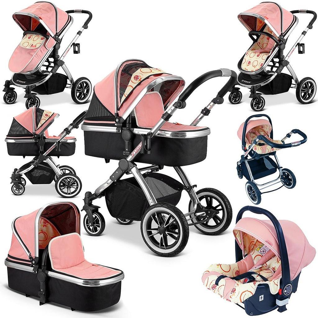 iVogue Peach Luxury 3in1 Pram Stroller in WV11 Wolverhampton for £349