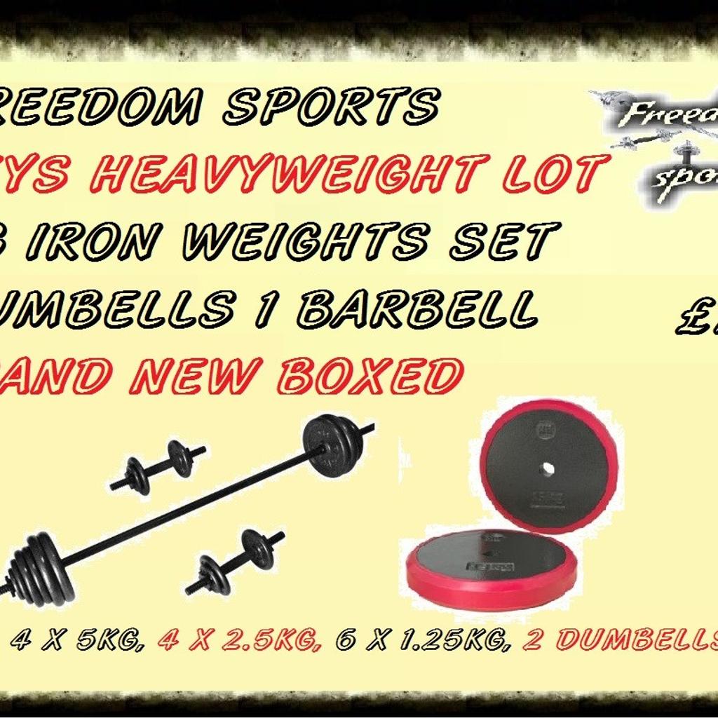 80KG IRON WEIGHTS SET BRAND NEW BOXED in WS5 Walsall for £80.00 for