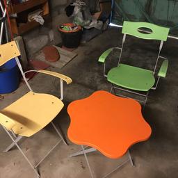 Nice for summer retro garden table and chairs