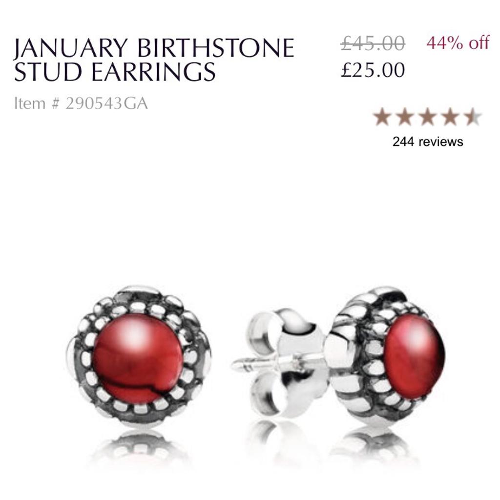 January birthstone store earrings pandora