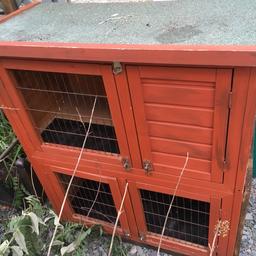 Outdoor rabbit hutch
18 inches by 36 inches 
40 inches tall
 £30 or nearest offer