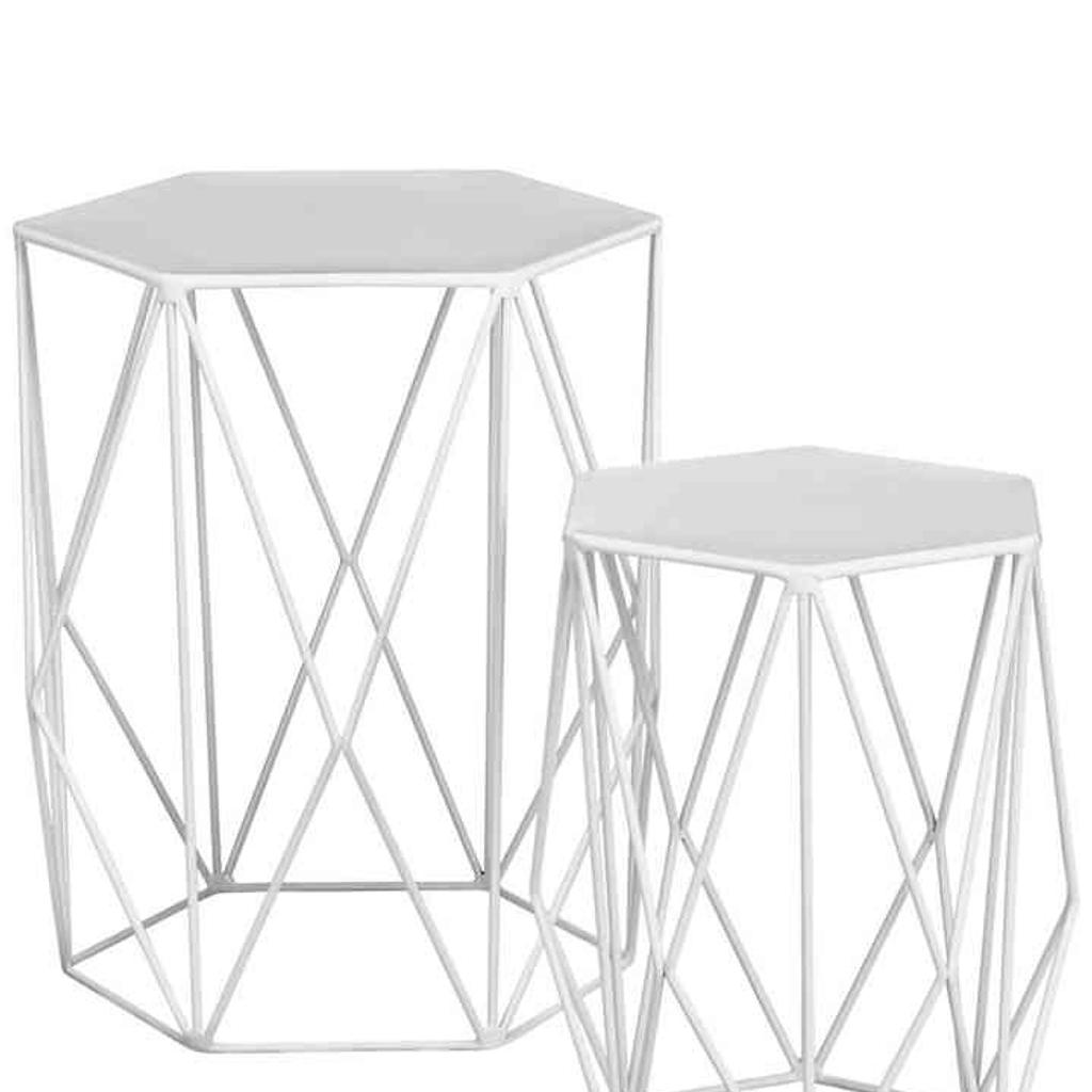 M&S Wire Nest of Tables White RRP £79 in W12 London for £55.00 for sale Shpock