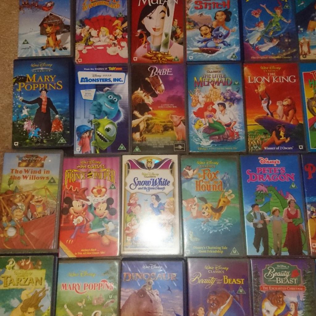 Massive 76 Disney Film joblot on VHS in B31 Birmingham for £15.00 for ...