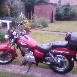 Suzuki maurader 125cc excellent condition great runner mot due February next year comes with backbox windscreen and cover 13400 miles only reason for selling had to buy motorbike for work