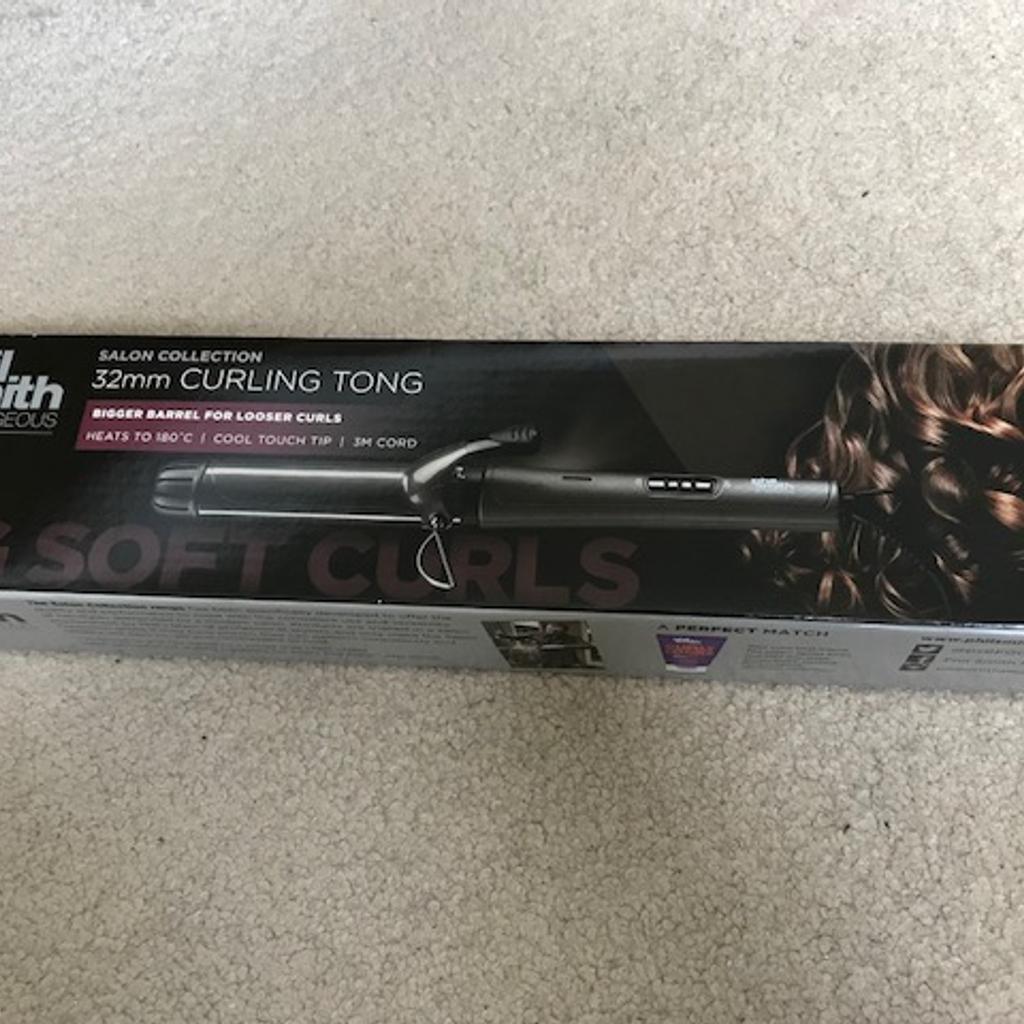 Phil smith salon 2024 collection curling tong 32mm