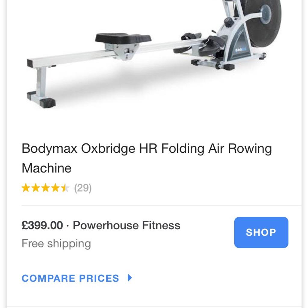 Bodymax oxbridge hr folding air rowing machine new arrivals