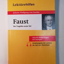 Lektürehilfen Johann Wolfgang von Goethe "Faust - Der Tragödie erster Teil"