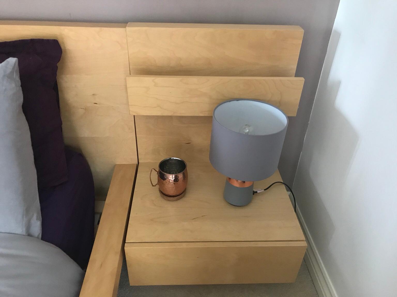 IKEA malm king size bed + side tables in DY3 Dudley for £30.00 for sale