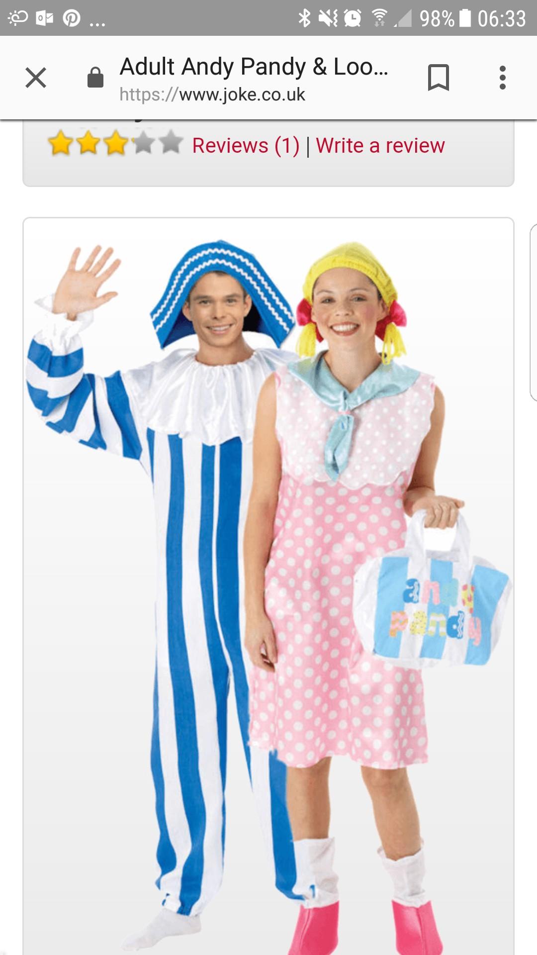 Andy pandy fancy dress plus outlet size