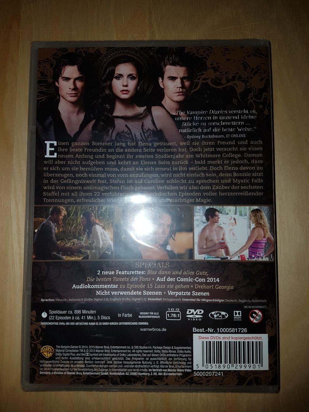 The Vampire Diaries Staffel 6 in 30453 Hannover für 8,00 € zum Verkauf