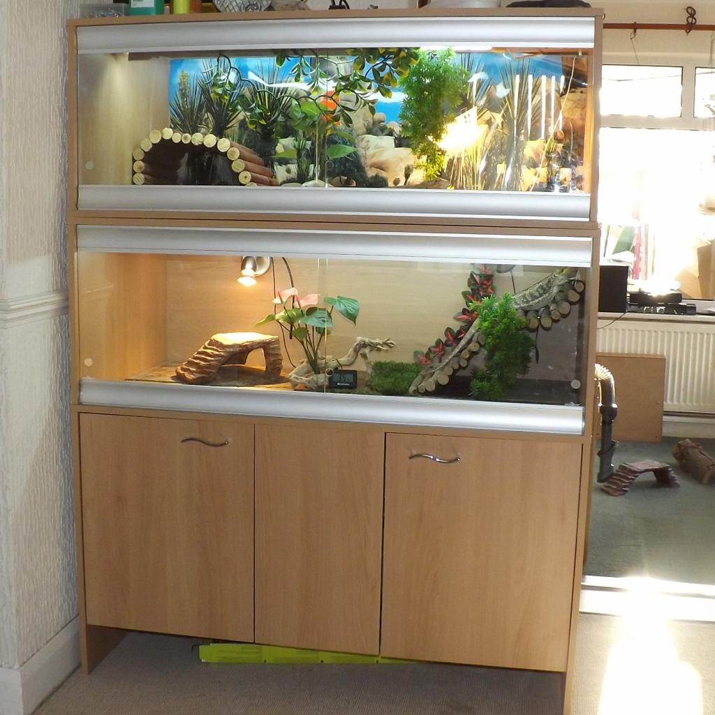 Double best sale vivarium cabinet