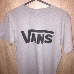 grey vans t shirt , size small , great condition