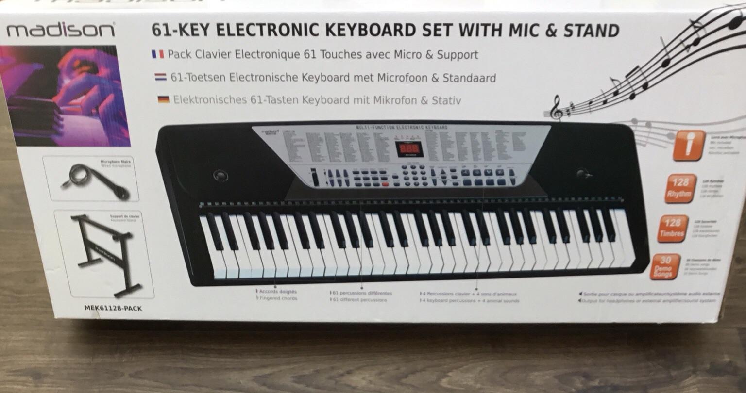 Pack Clavier Electronique 61 Touches MADISON - MEK61128-PACK