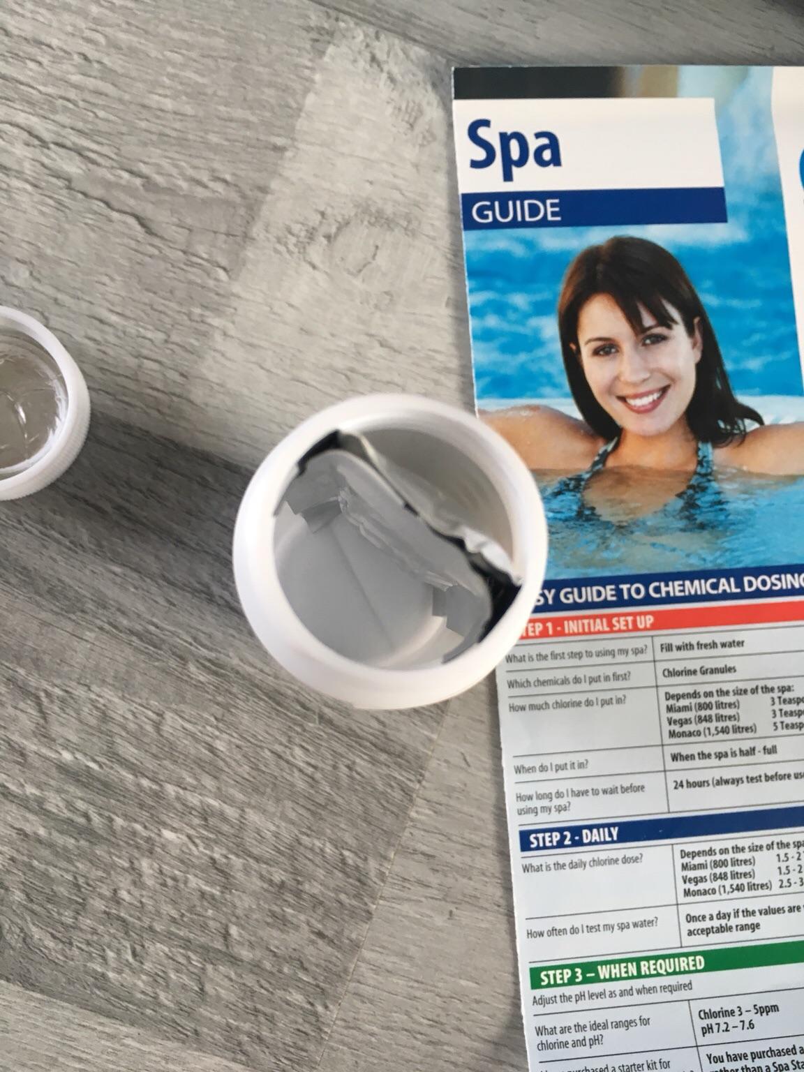 Lazy spa hot tub clear water starter kit in Bolsover for £15.00 for