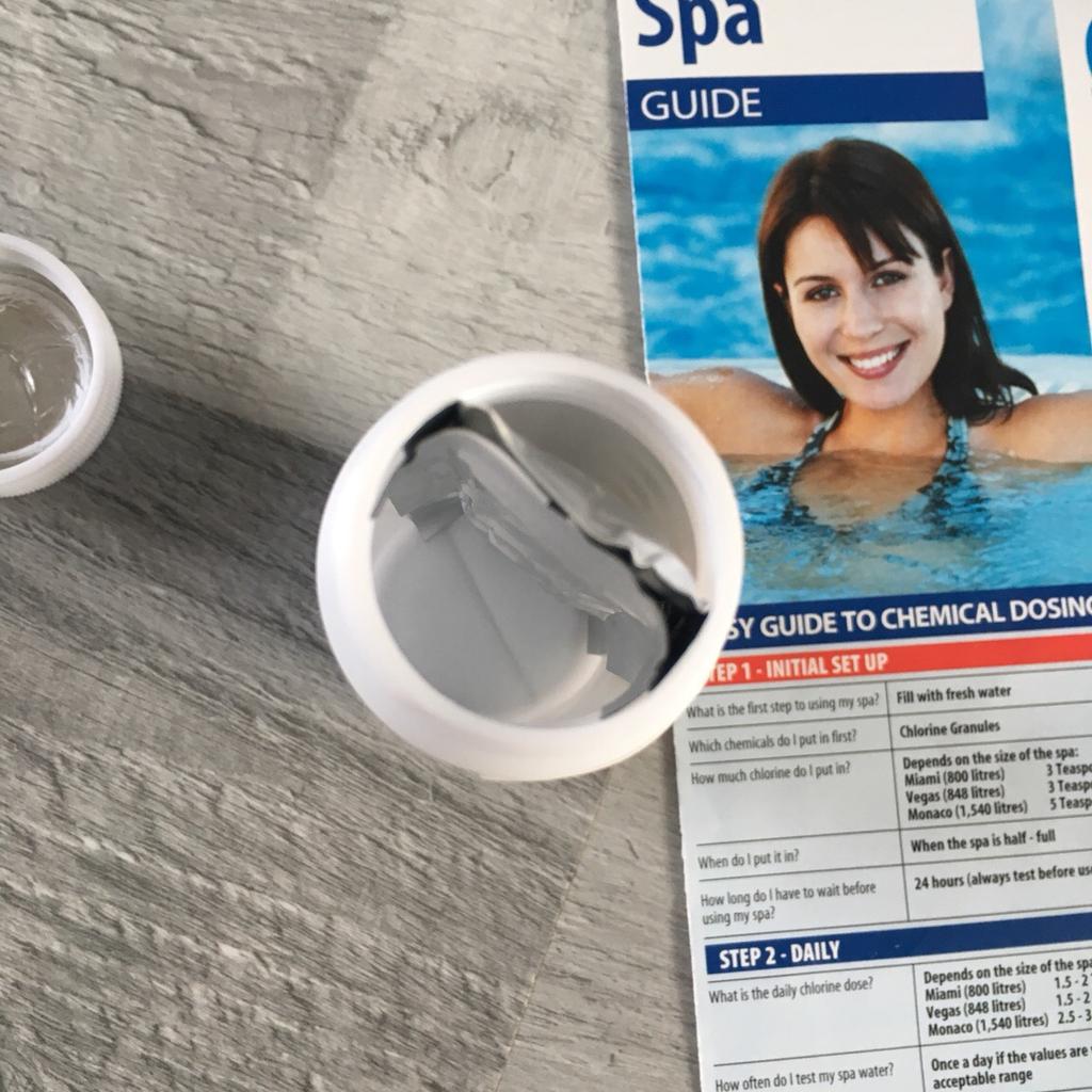 Lazy spa hot tub clear water starter kit in Bolsover for £15.00 for