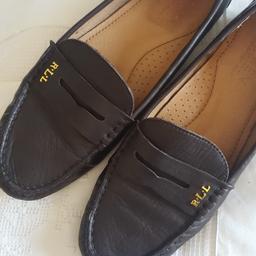 Ralph Lauren Driving shoes size 6. Worn twice and in excellent condition. Chocalate brown in colour. Very comfy. 

No offers as these was bought for £125. 00 I also have a matching belt which I will list soon. Again new and never been worn.