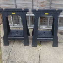 A pair of Stanley saw horses in excellent condition. Grab a bargain