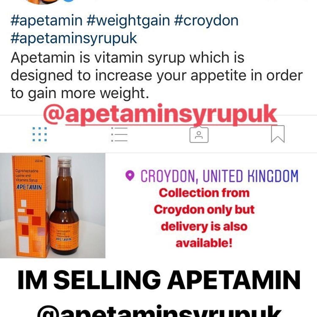 APETAMIN WEIGHT GAIN SYRUP UK in CR0 Croydon for £12.00 for sale | Shpock