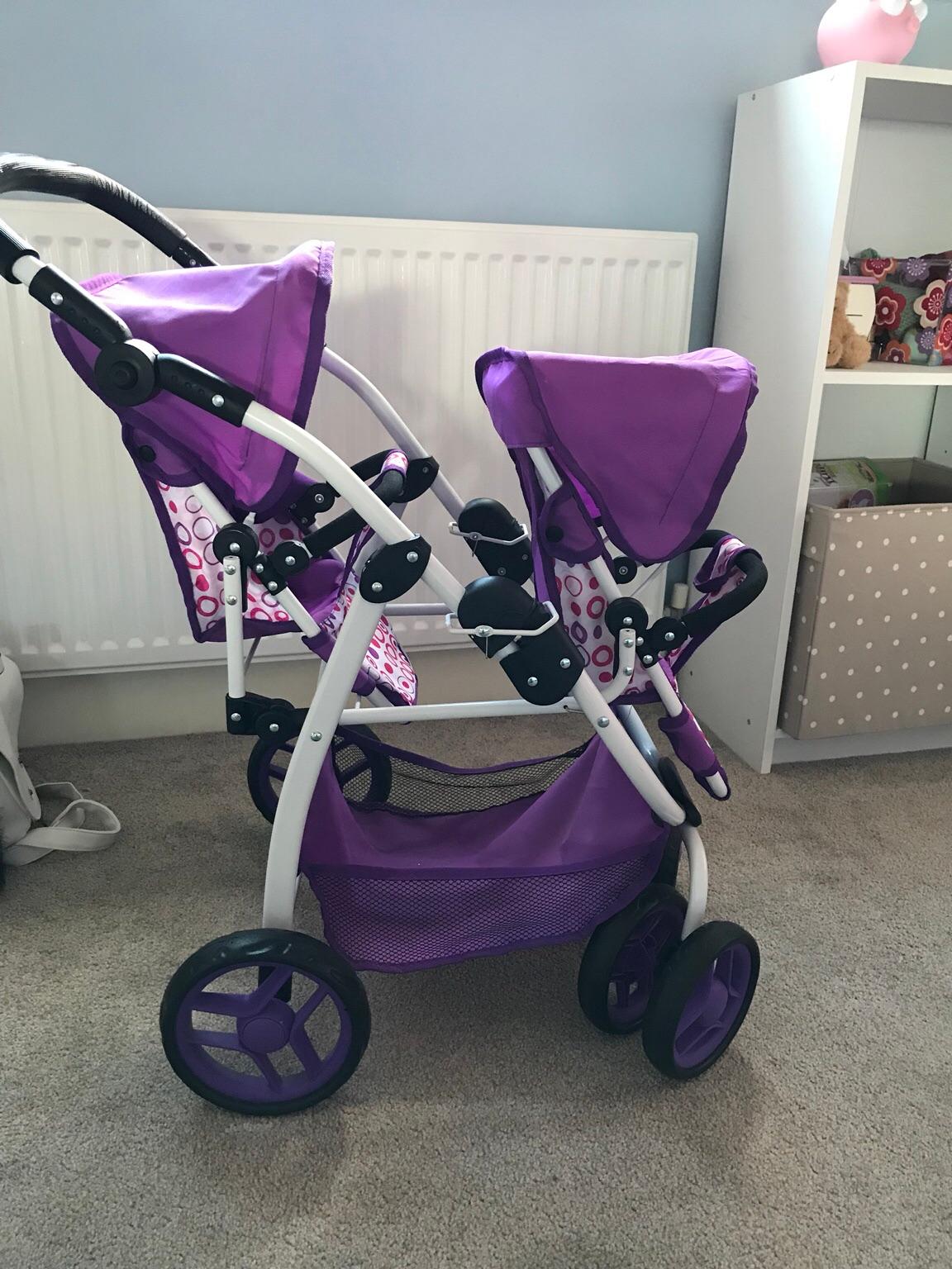 Smyths toys dolls double pushchair/pram in DY10 Wyre Forest for £7.00