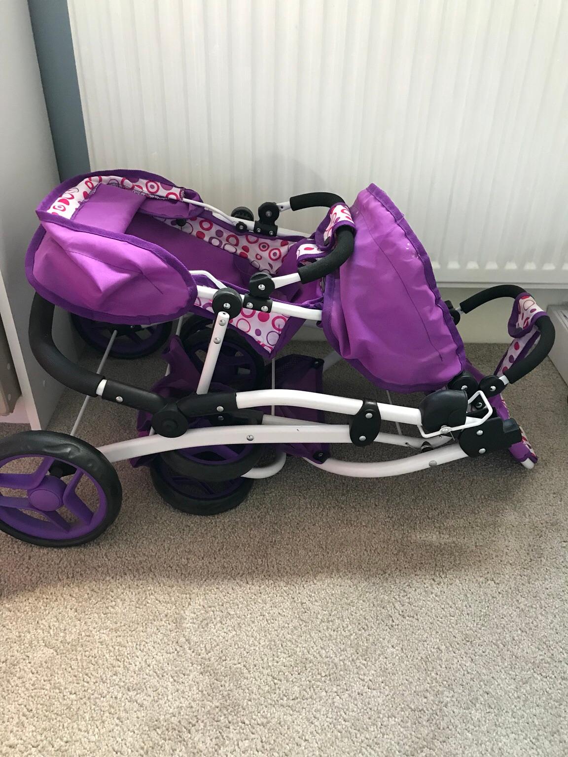 Smyths toys dolls double pushchair/pram in DY10 Wyre Forest for £7.00