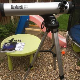 Computerised telescope with astronomy book and lens lovely condition