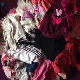 Huge bundle of girls clothes 60 + items dresses,tshirts,jumpers,cardigans,skirts,leggings and many more