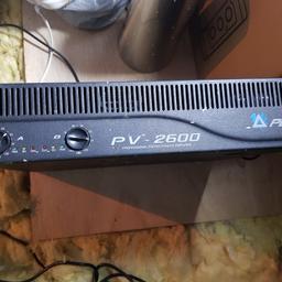 PV 2600 Amplifier. Pre-own and it's fully working order.

Collection only from Harrow
07931928548