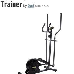 Opti Magnetic dross trainer 

Home cross trainer, has 8 levels of intensity and shows time, pace, calories burned, heart rate etc. Max weight 15stone
Instructions included.

£80 or nearest sensible offer. Collection only.