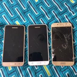 2 x Samsung j3
1 x Samsung A5
All broken