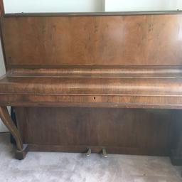 1930’s, professionally restored prior to purchase . One of the lower keys has a slight chip on the end but doesn’t affect playing. Has been regularly played (daughter taking grades) and still tunes well. Only selling due to house move. Includes piano stool.
Can recommend local piano mover if needed
Needs moving ASAP so grab a bargain quality piano