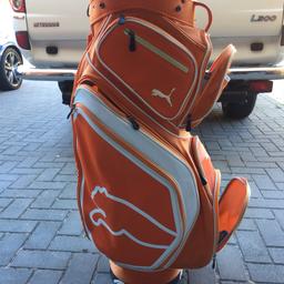 For sell a very good used for one season puma tour golf bag in “Rickie Fowler orange”
All zips working comes with carry strap and rain cover