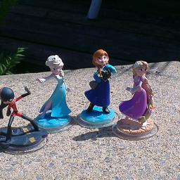 Elsa, Anna,Violet and Rapunzel.
£2 each or £6 for all four.