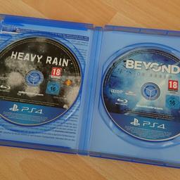 Verkaufe hier
Heavy Rain + Beyond two Souls für die PS4.

Beide Spiele funktionieren einwandfrei und sind Kratzer frei !

Versand und PayPal Freunde möglich.

Dies ist ein Privatverkauf, somit keine Garantie oder Rücknahme.