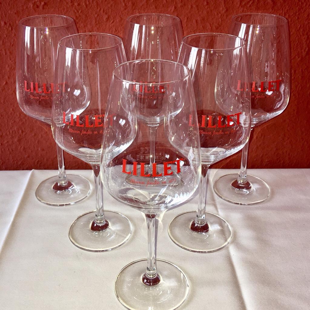 6x Lillet Aperitif Gläser NEU, mit Karton in 80639 München für 15,00 € zum Verkauf