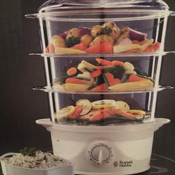 Food steamer with rice basket, NEW!